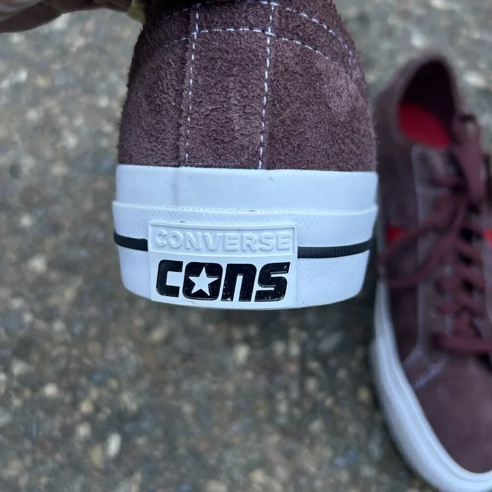 Converse Cons One Star Pro Ox Legend Brown Suede Skate Shoes A05325C Size 10
